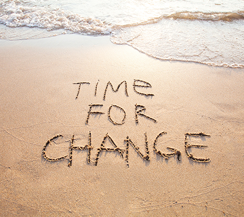 time for change, concept of new, life changing and improvement