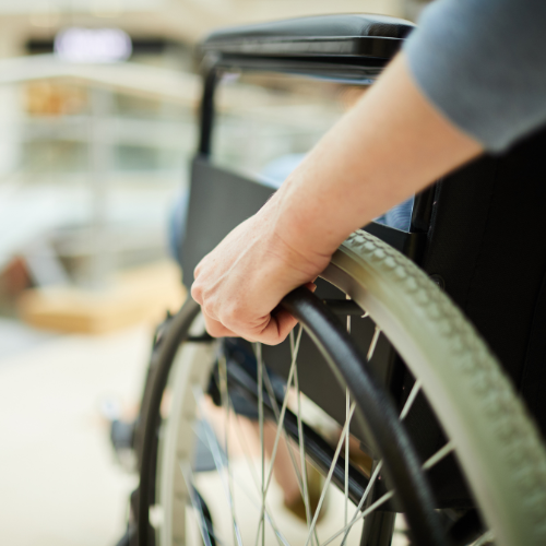 Person in a wheelchair
